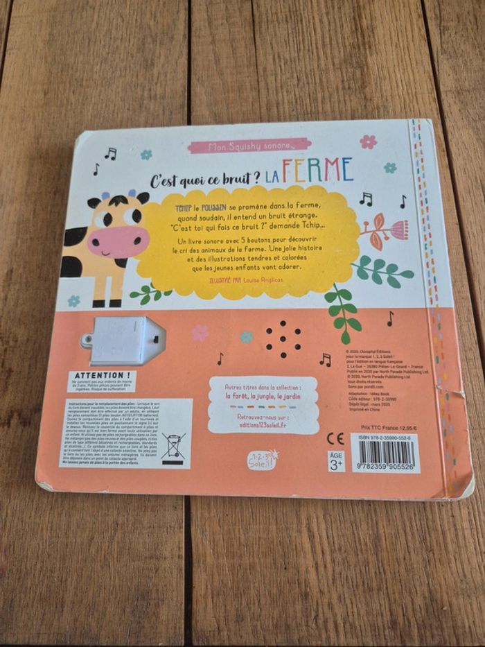 Livre sonore C’est quoi ce bruit ? La ferme / Mon Suishy Sonore / 1,2,3 Soleil 📚🎵 - photo numéro 4