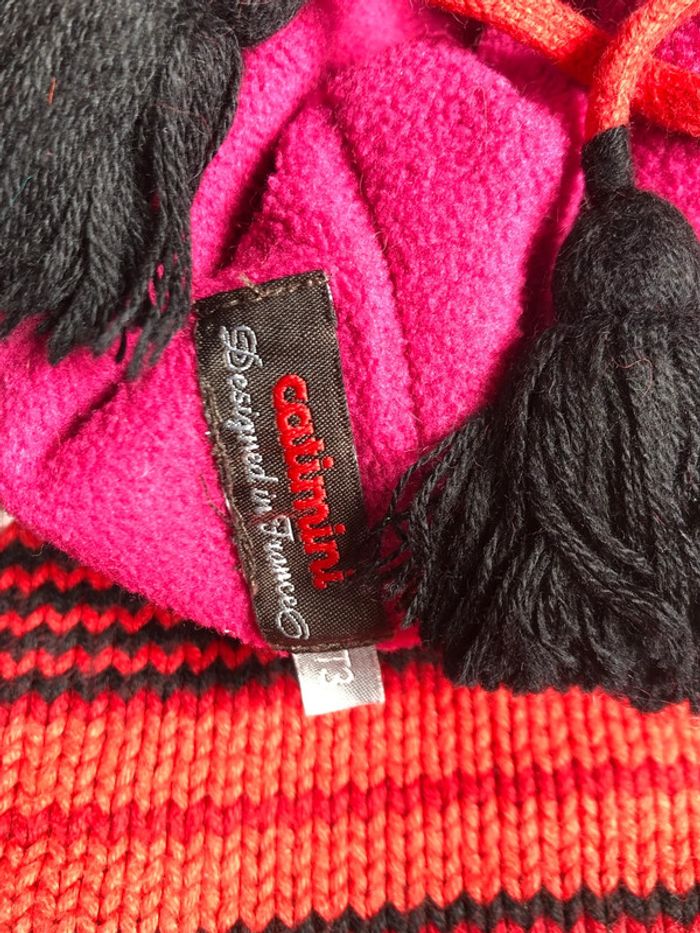 Ensemble bonnet, écharpe et moufles en laine et micro polaire Catimini T-2/3 ans - photo numéro 4