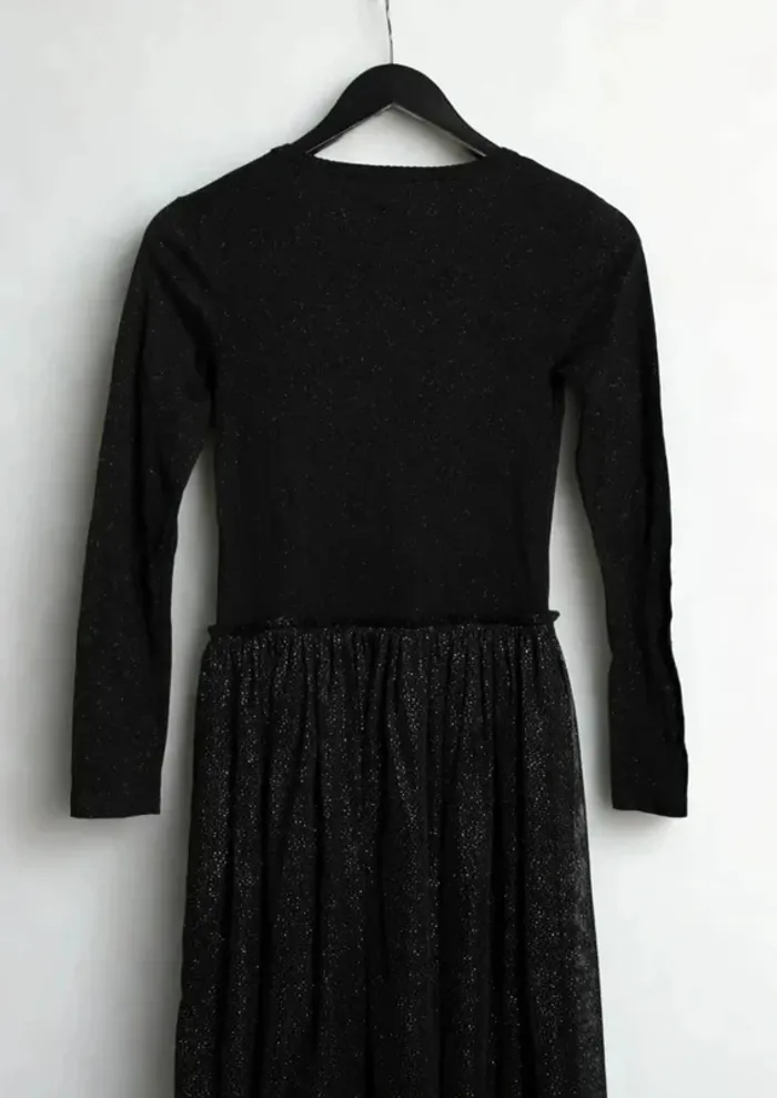 Robe noire scintillante Petit Bateau – Fille 13/14 ans (XXS) - photo numéro 9