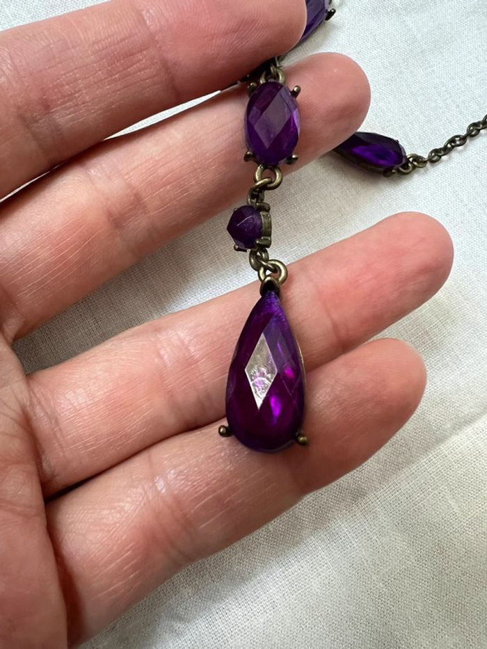 Collier pierres violettes Whimsical Whimsigoth - photo numéro 4
