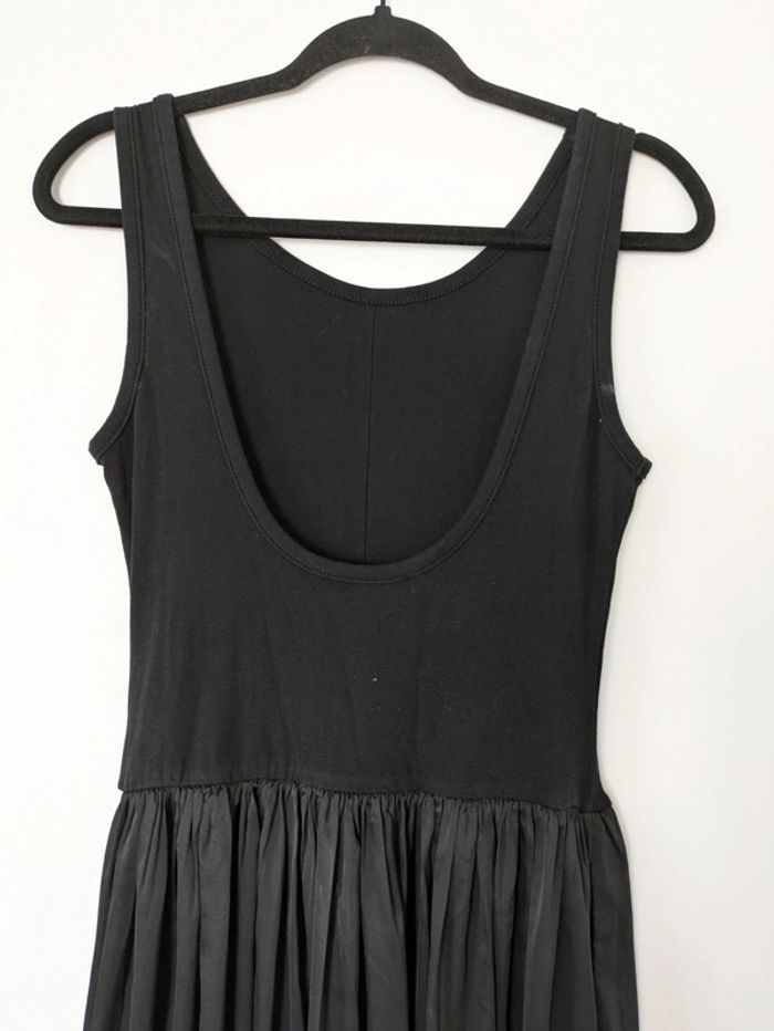 Robe longue bimatière dos décolleté - photo numéro 5