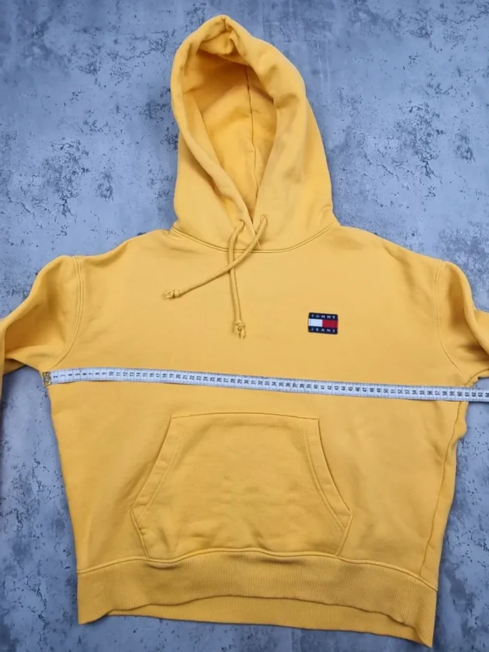 Sweat à Capuche Tommy Jeans Jaune – Taille S Femme - photo numéro 8