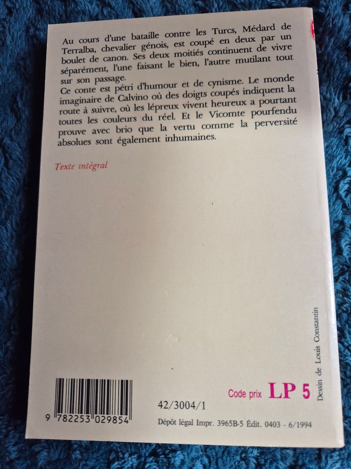 Livre titre Le vicomte pourfendu - photo numéro 2