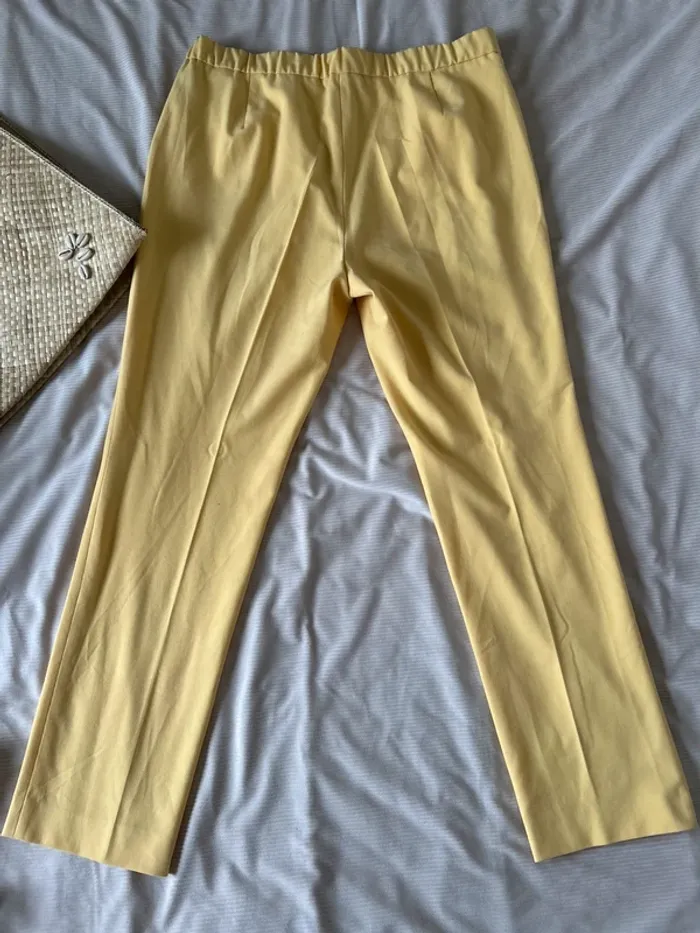 Pantalon ajusté jaune eugen Klein taille 46 - photo numéro 2