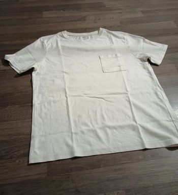 T-Shirt blanc manches courtes t. XXS