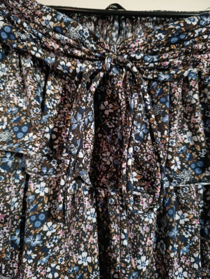 Bustier à volants fleuri taille 40 - photo numéro 2