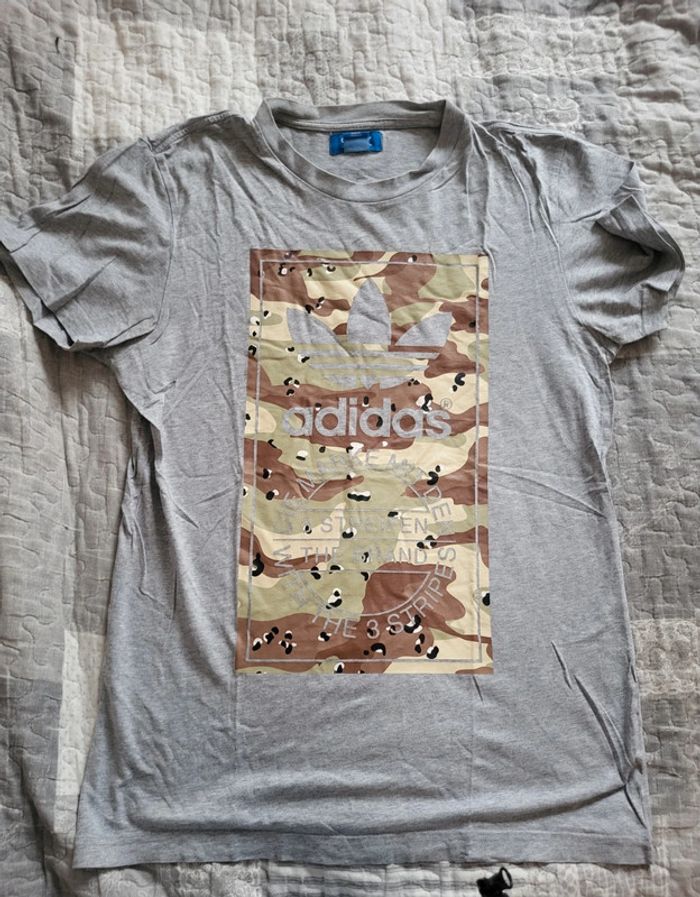 Tee shirt gris adidas taille S