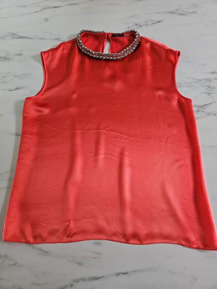 Magaschoni blouse en soie et trass XL - photo numéro 7