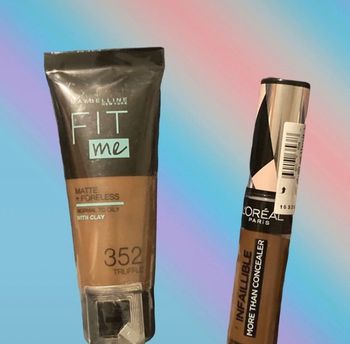 Fond de teint + correcteur peaux mates