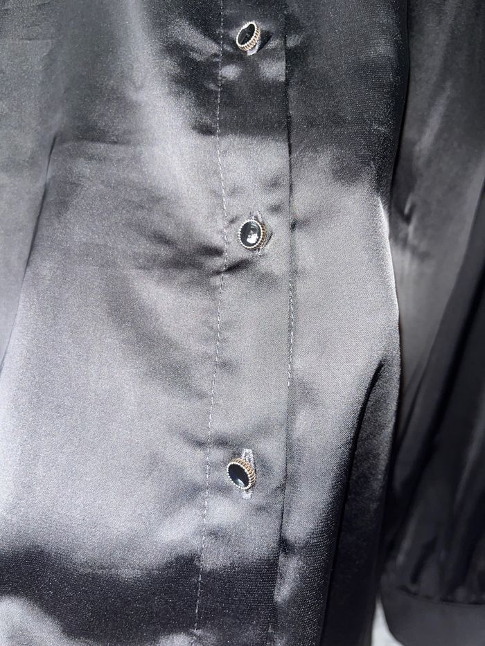 Chemise en satin noir Pimkie - photo numéro 3