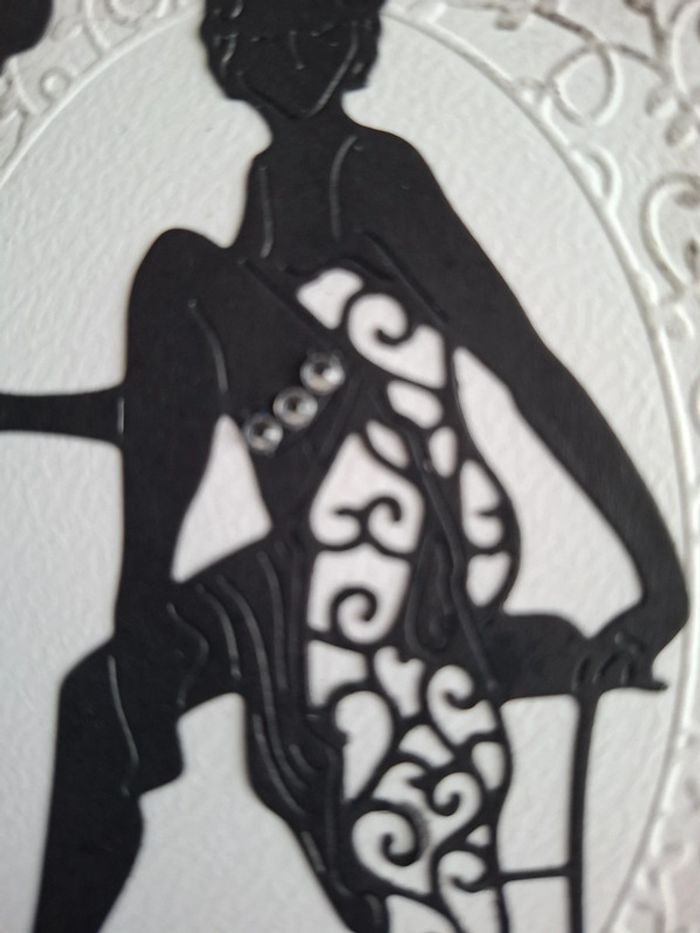 Carte simple, femme art déco - photo numéro 3