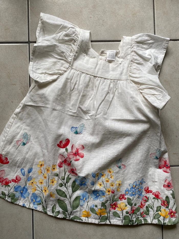 Robe effet lin fille 24/36 mois - photo numéro 2