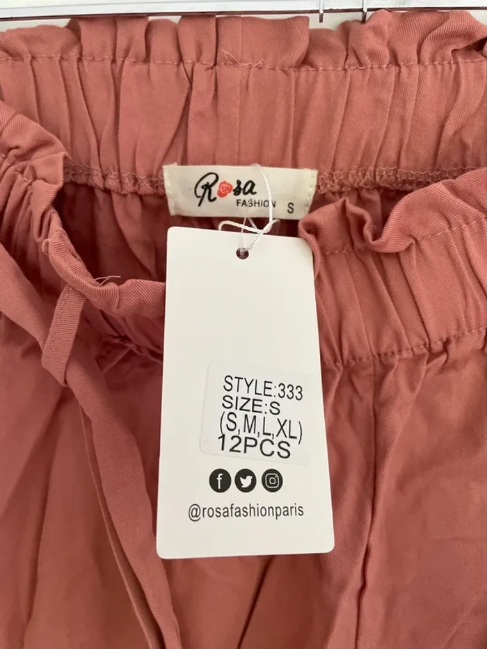 Pantalon large élastique à ceinture Rosa S - photo numéro 2