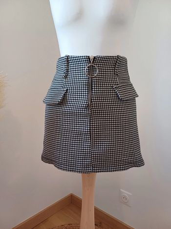 Jupe courte à imprimé Vichy Bershka taille XXS/XS 32/34