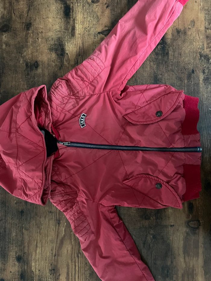 Veste IKKS rouge à capuche - photo numéro 2