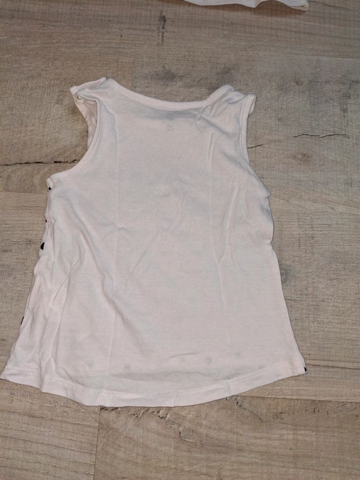 Tee shirt débardeur fille 18 mois - photo numéro 3