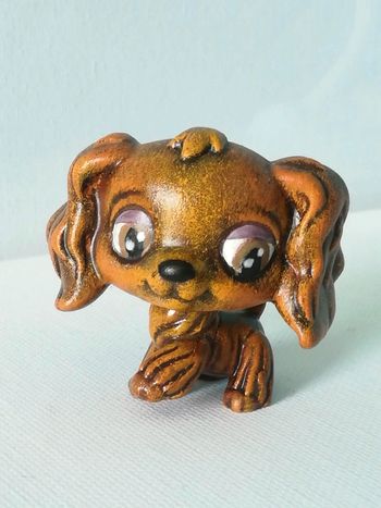 Littlest PetShop OOAK Lady And The Tramp Disney custom handmade LPS handpainted
