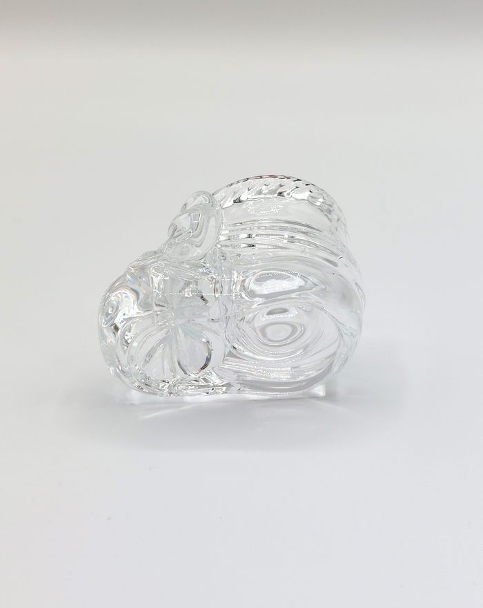 Petit chausson en verre naissance bébé baby shower bibelot décoration vintage collection - photo numéro 4