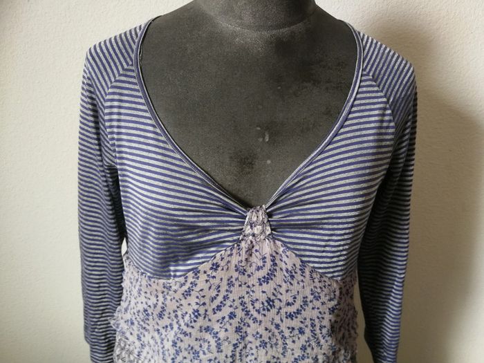 Robe chic One Step volants soie vintage L 40 - photo numéro 5