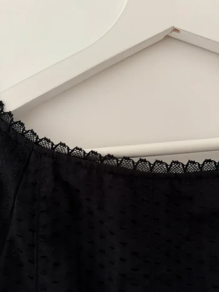Superbe robe noire fluide en soie et coton Chattawak neuve 38 M - photo numéro 8