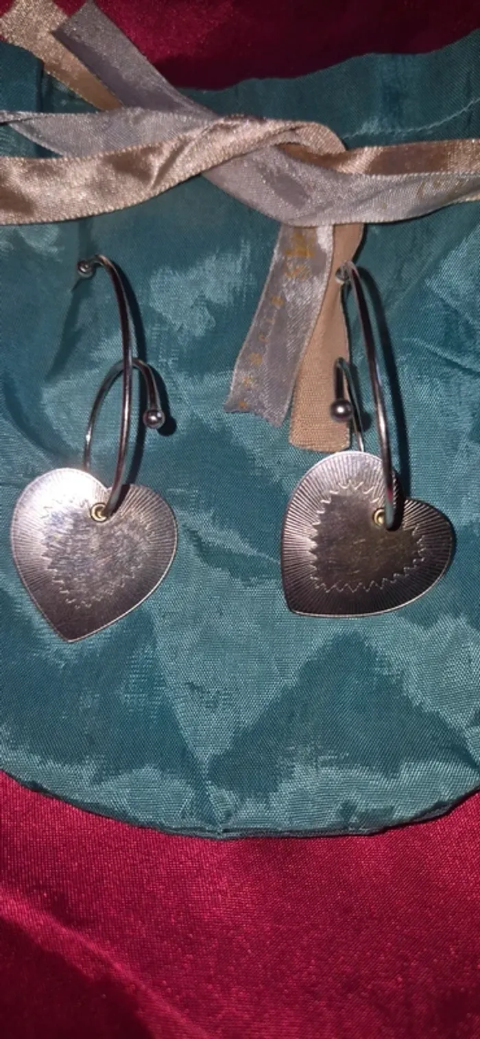 Créoles coeur Gas Bijoux avec pochon - photo numéro 3