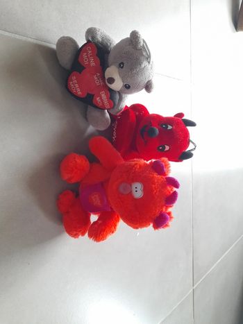 Lot peluche amoureux