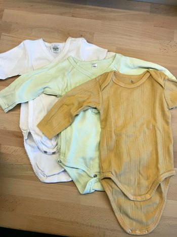 Lot de 3 bodies manches longues 6 mois