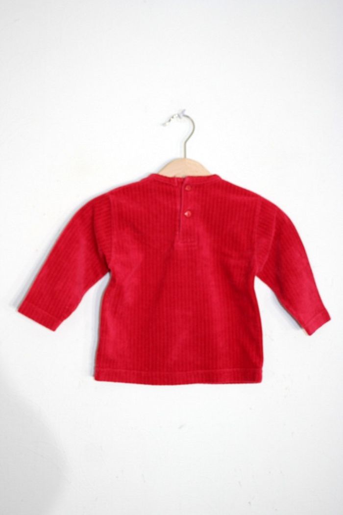 Haut velours rouge Kids Minis 12m - photo numéro 3