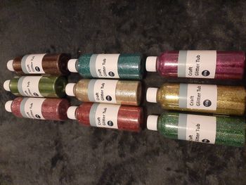 lot 9 pots de paillettes