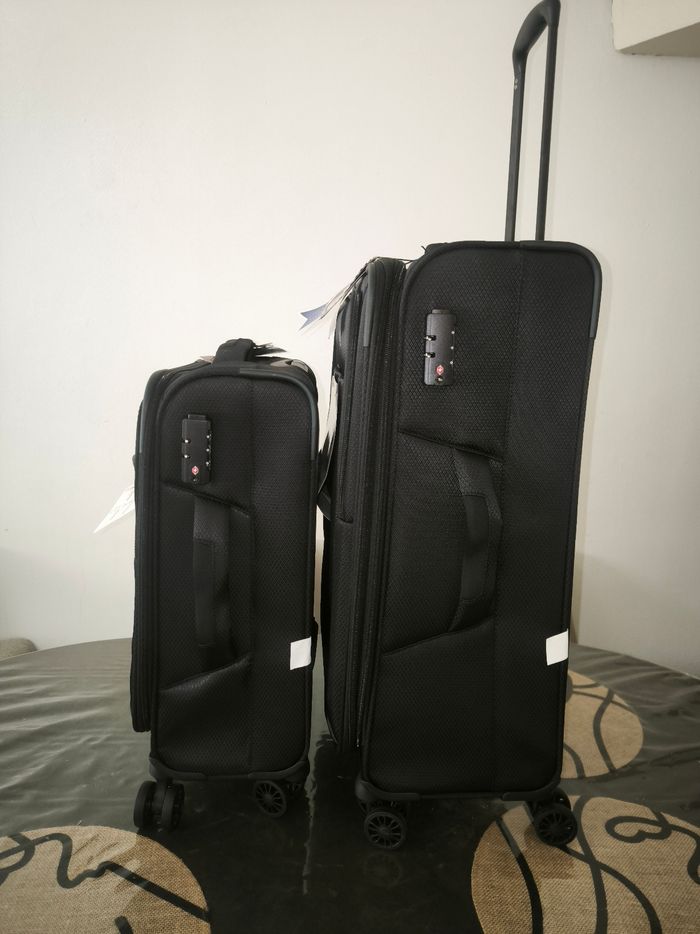 Lot de 2 valises tissu ultra légères - photo numéro 2