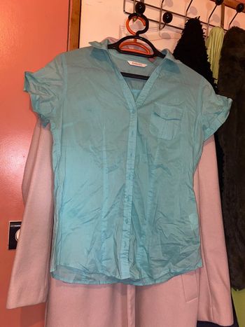 Chemise turquoise
