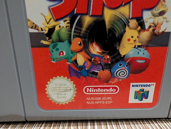 Jeu Pokémon espagnol N64 - photo numéro 2