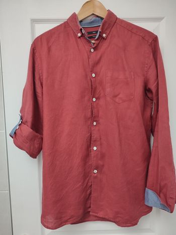 Chemise Lin rouge