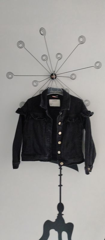 Veste en jean noir TAO taille 6 ans