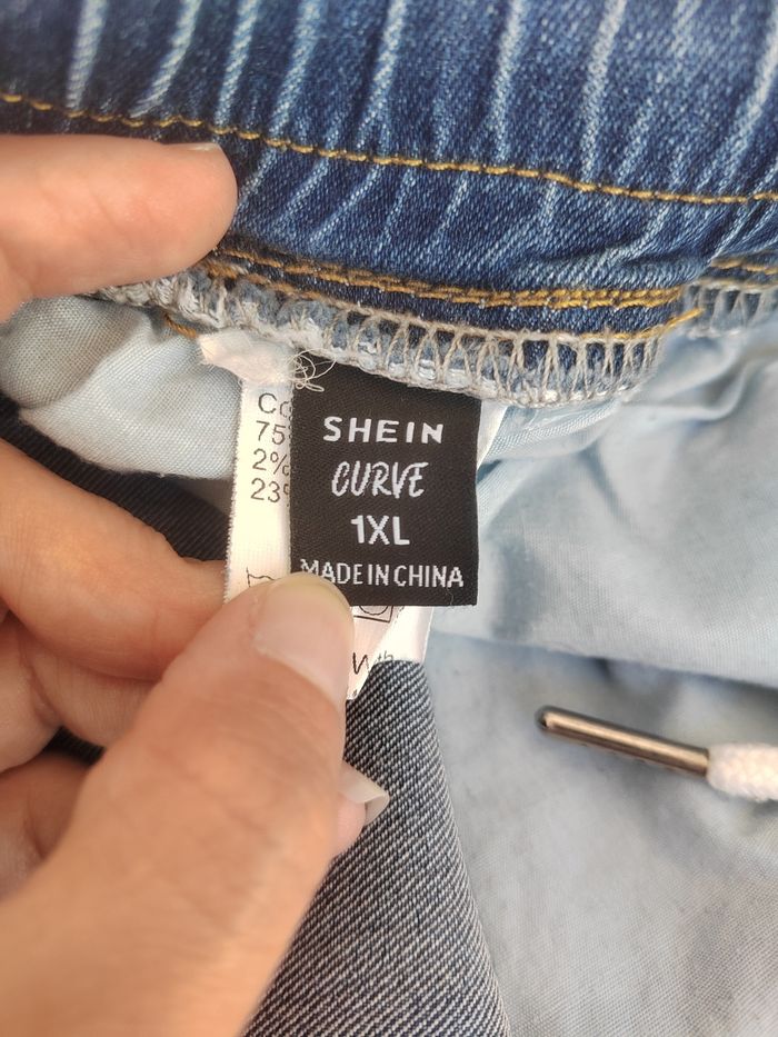 Jean skinny brut SHEIN – Taille 46 / 1XL – Taille haute & Cordon ajustable - photo numéro 8