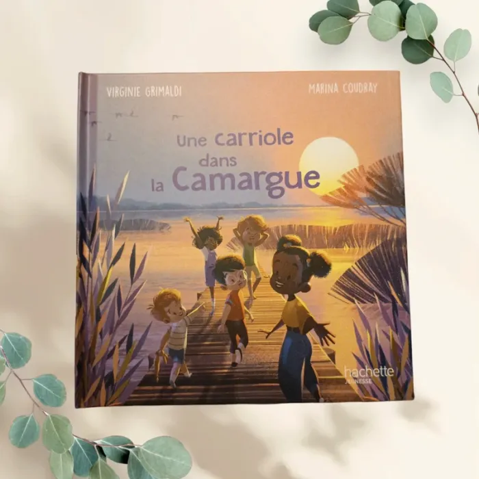 Livre Mc Donald's "Merveilles de France" _ Une carriole dans la Camargue.