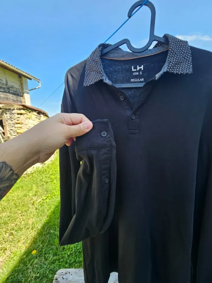 Polo col chemise manche longue homme adolescent - photo numéro 3