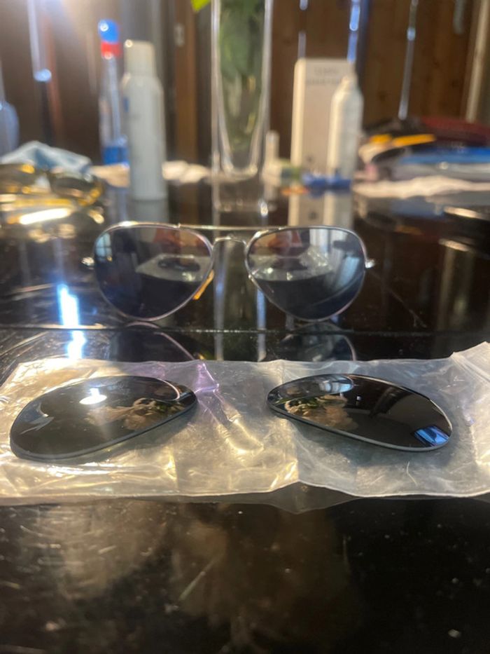 Ray ban argentées miroir aviator collector