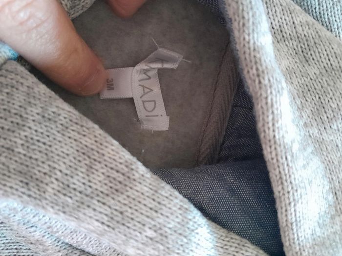 Pull à capuche garçon 3m - photo numéro 2