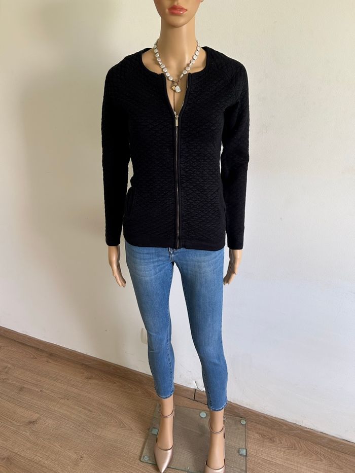 Veste noire avec fermeture Morgan taille S bon état (taille petit) - photo numéro 3