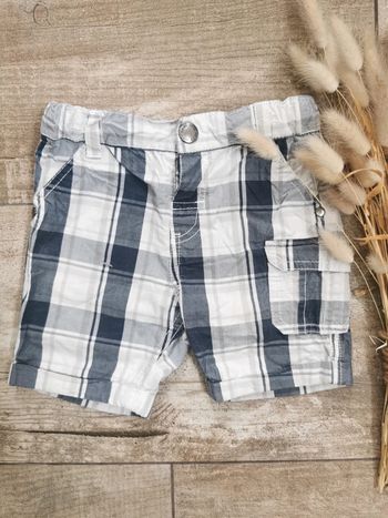 🌺Short à carreaux Kids by Gemo 18mois bébé garçon