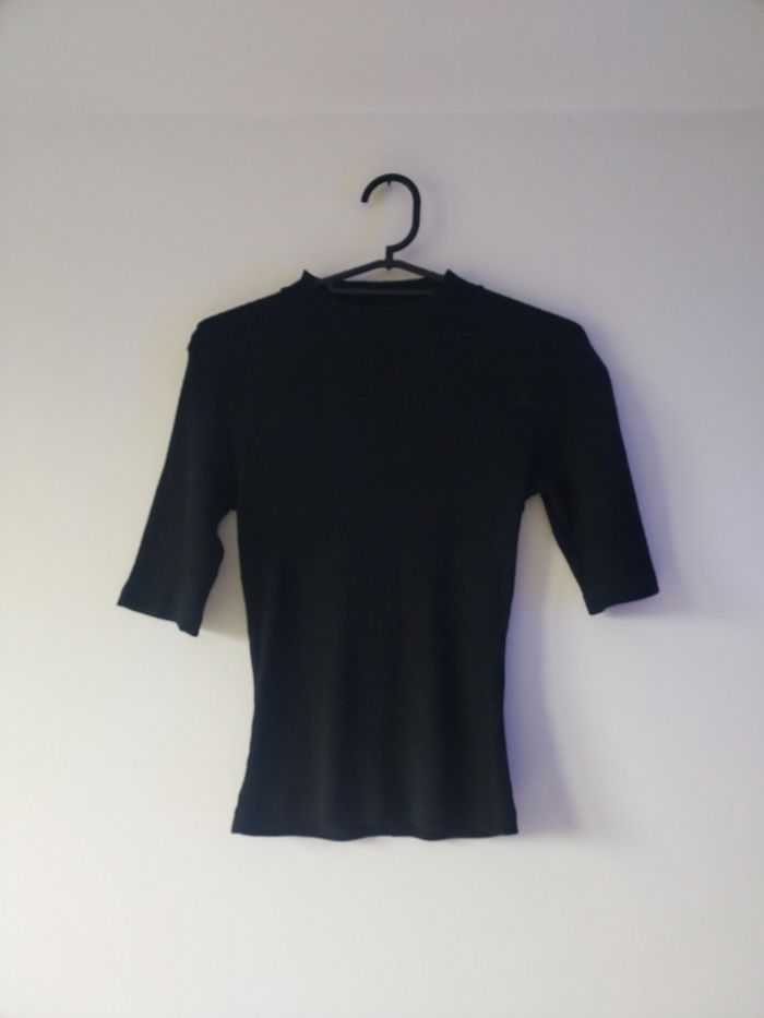 Pull fin manche courtes 34 femme