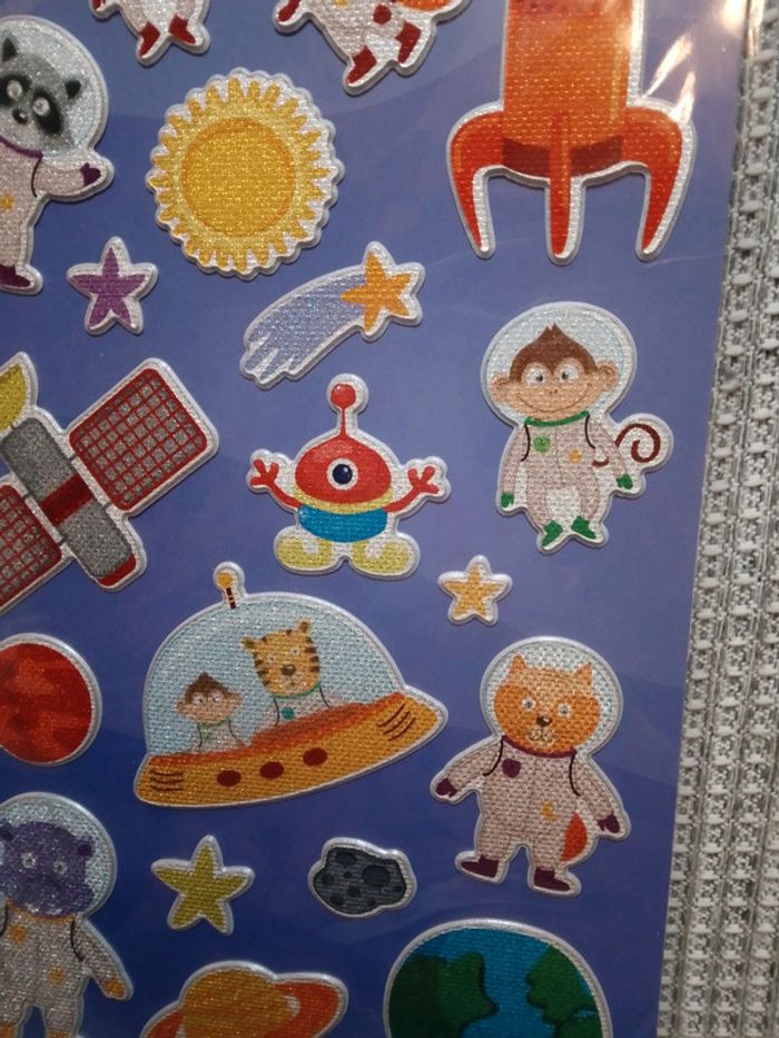Stickers Glitter Bubble "Espace" - photo numéro 4