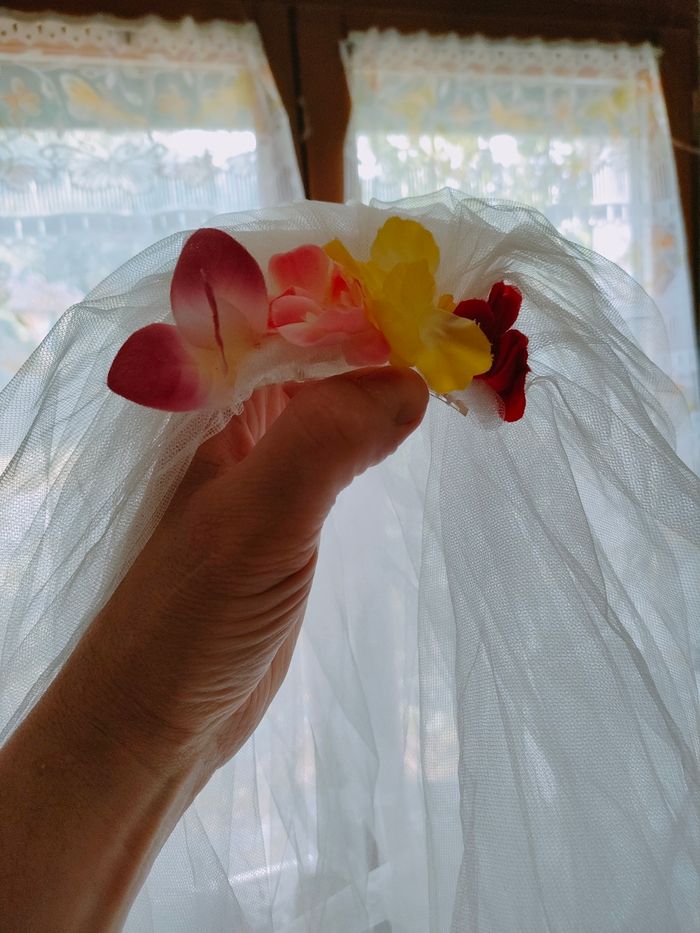 Voile de mariée fleuri