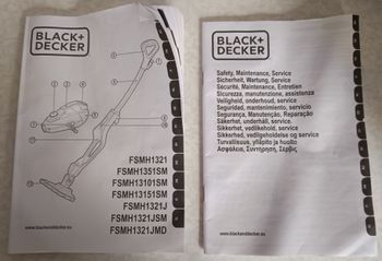 Notice d'utilisation et Maintenance, sécurité, entretien Black Decker Steam-Mop