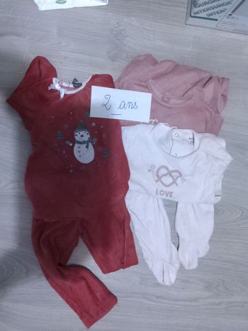 Lot de pyjamas fille 2ans 