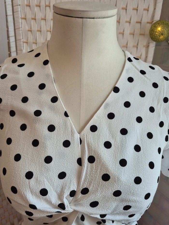 💕joli top polka dot rétro Karl marc John femme TS / 36💕 - photo numéro 5