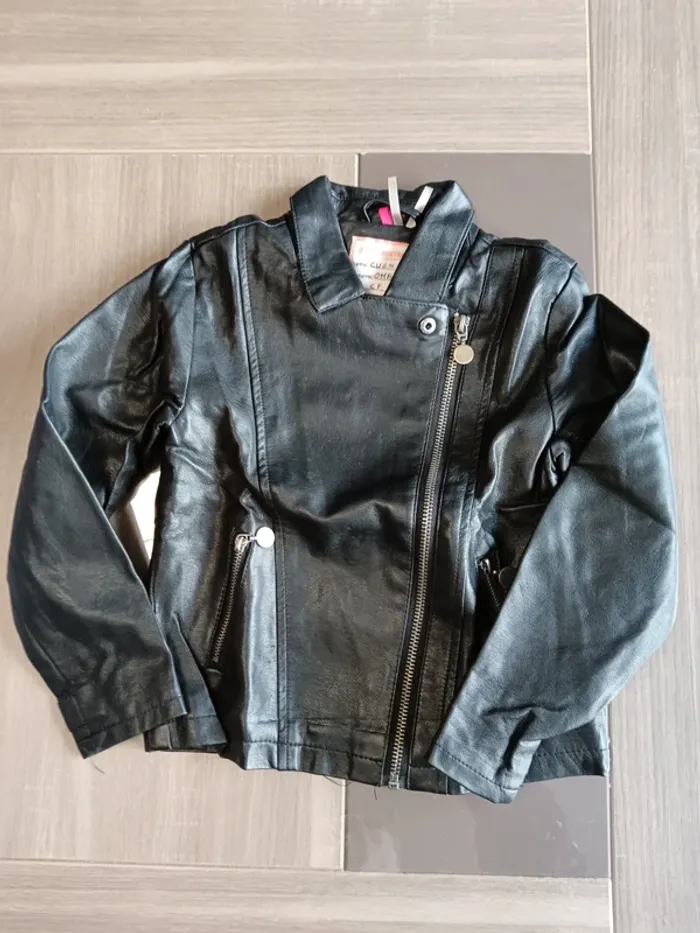Veste en simili cuir fille 6 ans