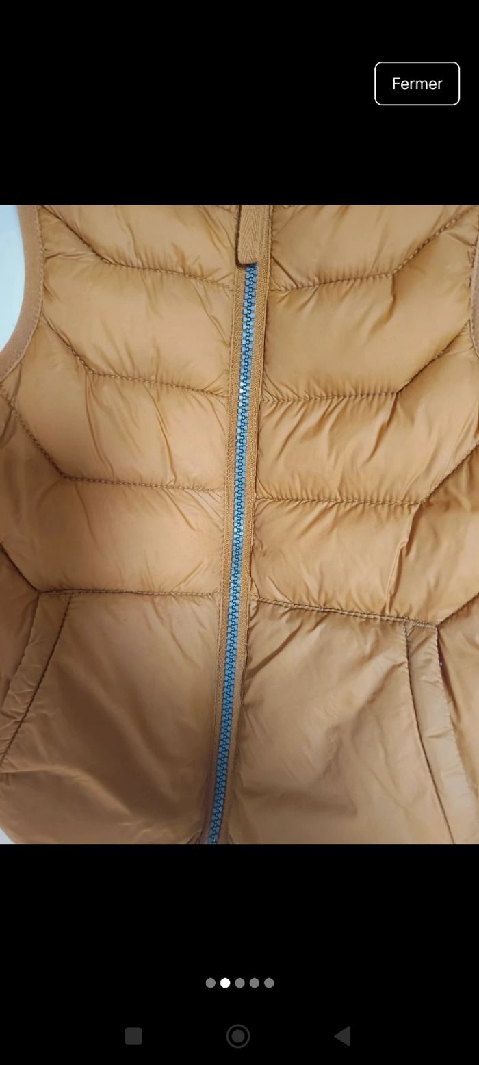 Doudoune sans manche marron 36 mois - photo numéro 2