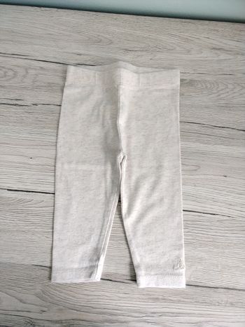 Legging crème love doré 6 mois fille 